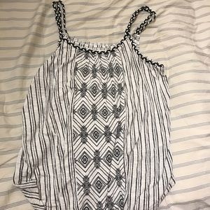 Black and white tank top